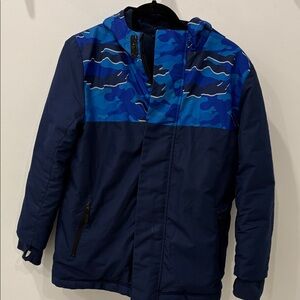 Old Navy Blue Camo Kids Puffer Jacket
